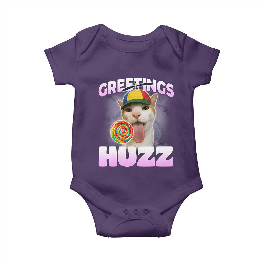 Funny Cat Meme Baby Onesie Greetings Huzz - Wonder Print Shop