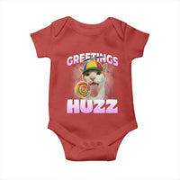 Funny Cat Meme Baby Onesie Greetings Huzz - Wonder Print Shop