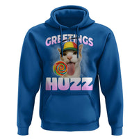 Funny Cat Meme Hoodie Greetings Huzz - Wonder Print Shop