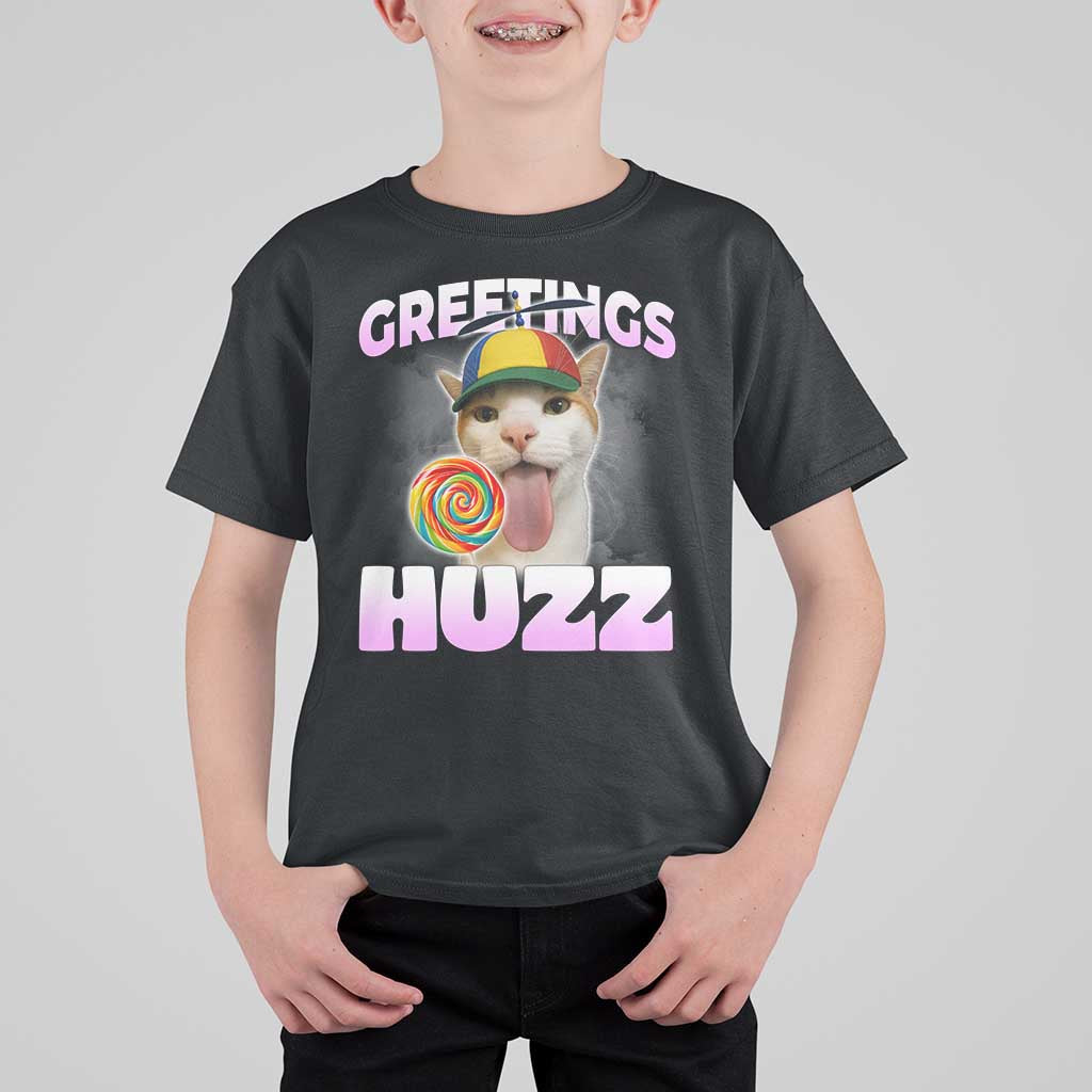 Funny Cat Meme T Shirt For Kid Greetings Huzz - Wonder Print Shop