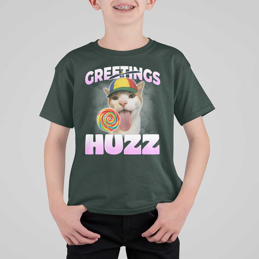 Funny Cat Meme T Shirt For Kid Greetings Huzz - Wonder Print Shop