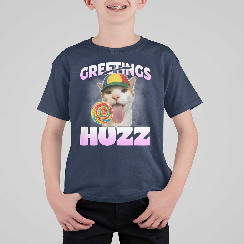 Funny Cat Meme T Shirt For Kid Greetings Huzz - Wonder Print Shop
