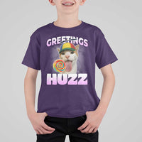 Funny Cat Meme T Shirt For Kid Greetings Huzz - Wonder Print Shop