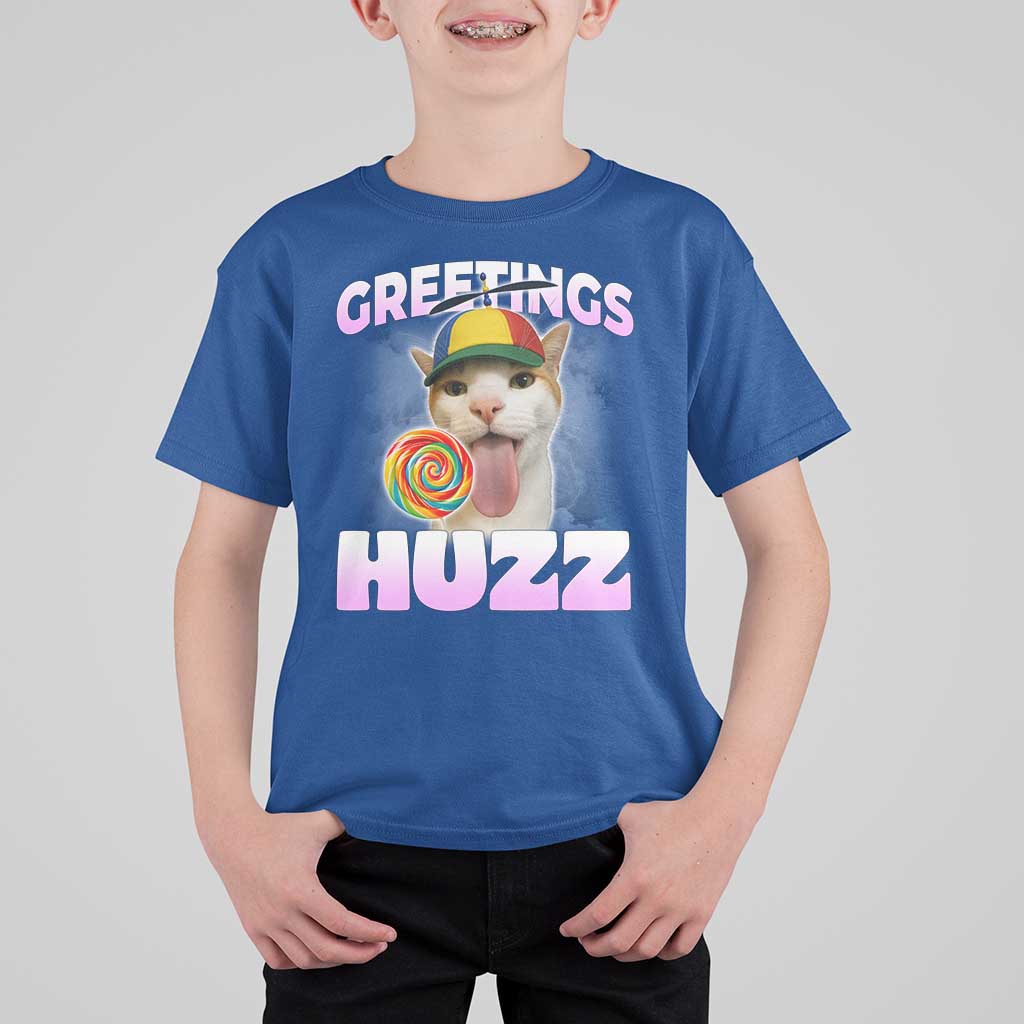 Funny Cat Meme T Shirt For Kid Greetings Huzz - Wonder Print Shop