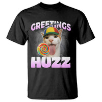 Funny Cat Meme T Shirt Greetings Huzz - Wonder Print Shop