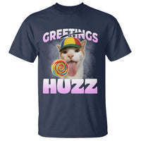 Funny Cat Meme T Shirt Greetings Huzz - Wonder Print Shop