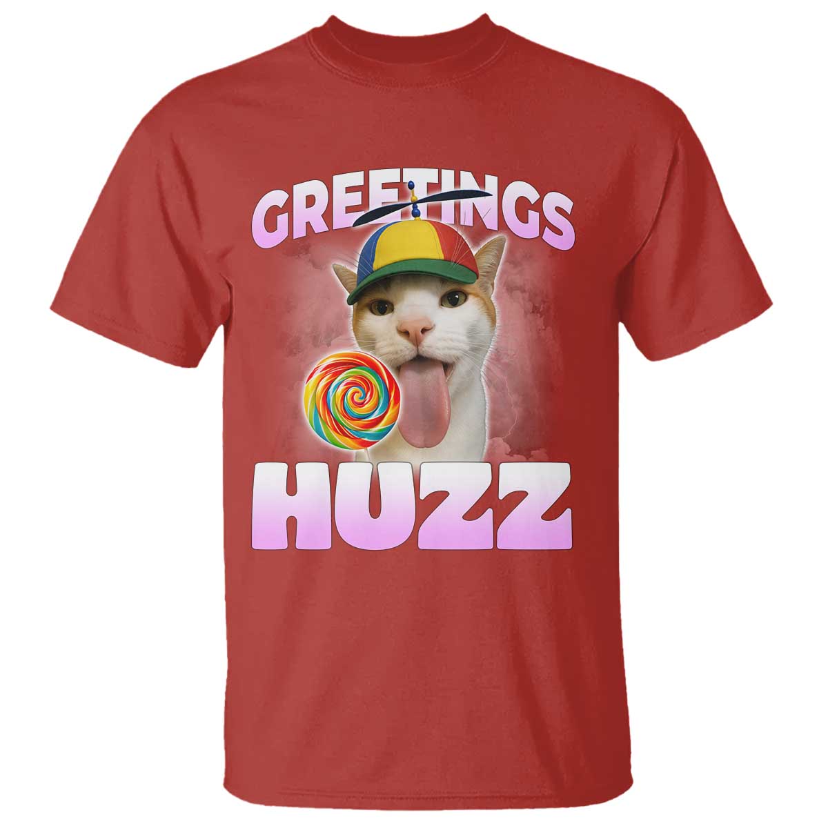 Funny Cat Meme T Shirt Greetings Huzz - Wonder Print Shop
