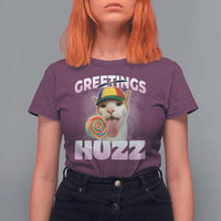 Funny Cat Meme T Shirt For Women Greetings Huzz - Wonder Print Shop