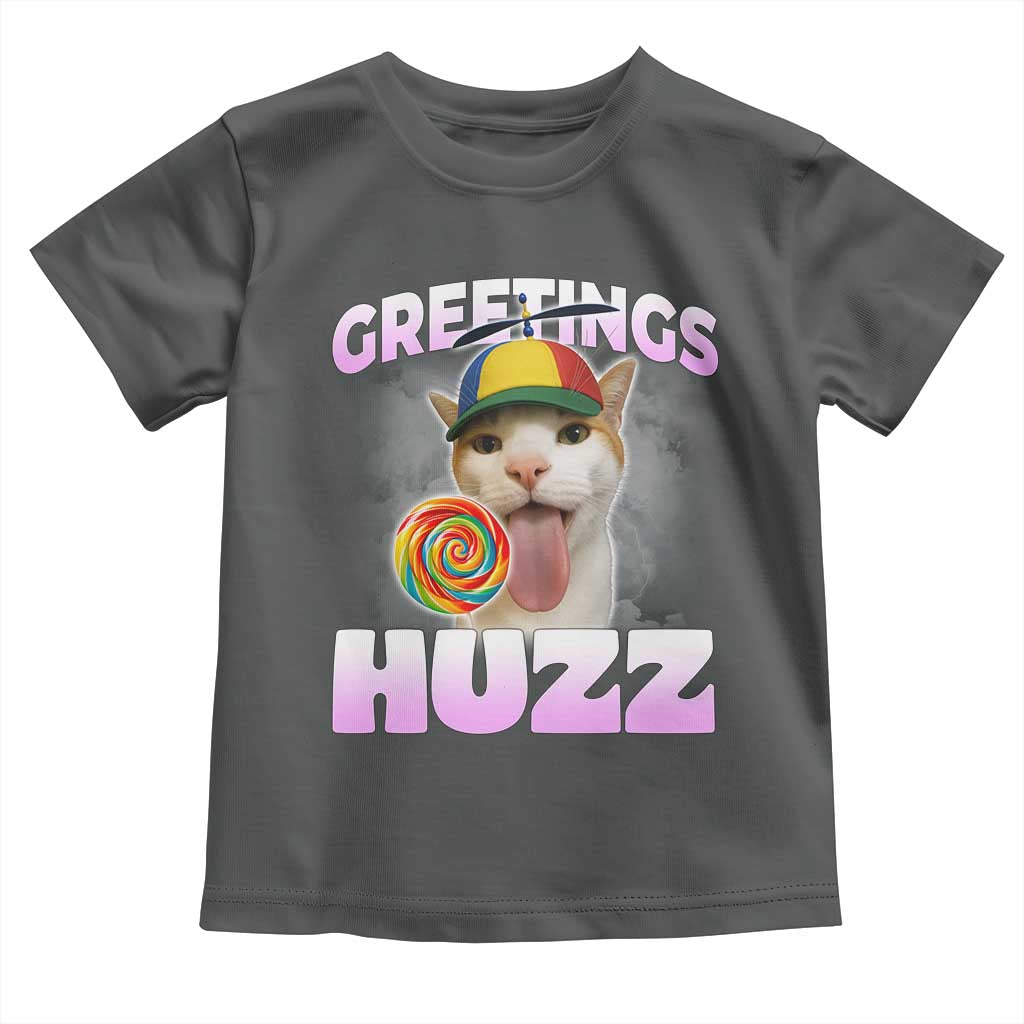 Funny Cat Meme Toddler T Shirt Greetings Huzz - Wonder Print Shop