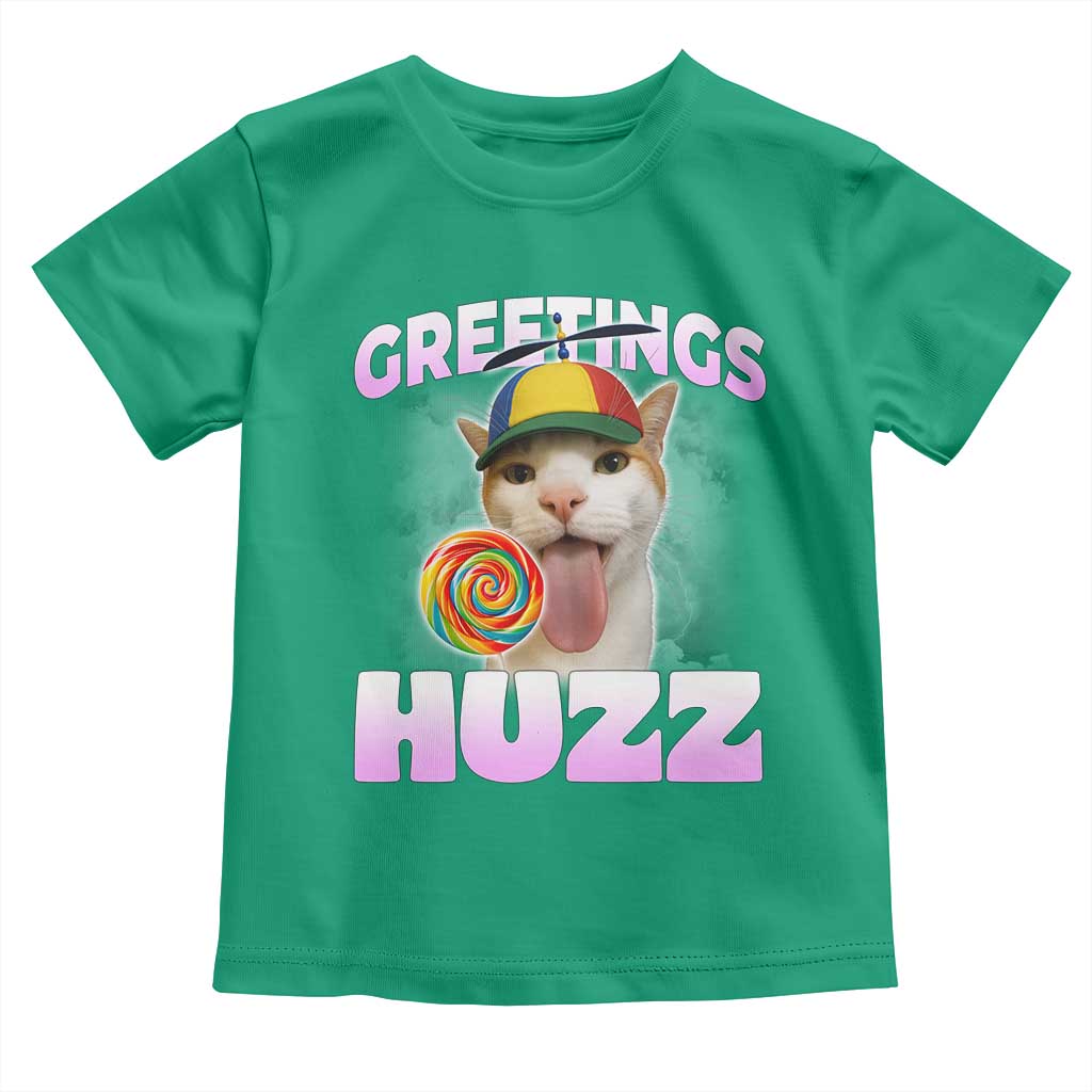 Funny Cat Meme Toddler T Shirt Greetings Huzz - Wonder Print Shop