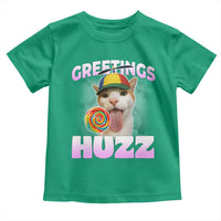 Funny Cat Meme Toddler T Shirt Greetings Huzz - Wonder Print Shop