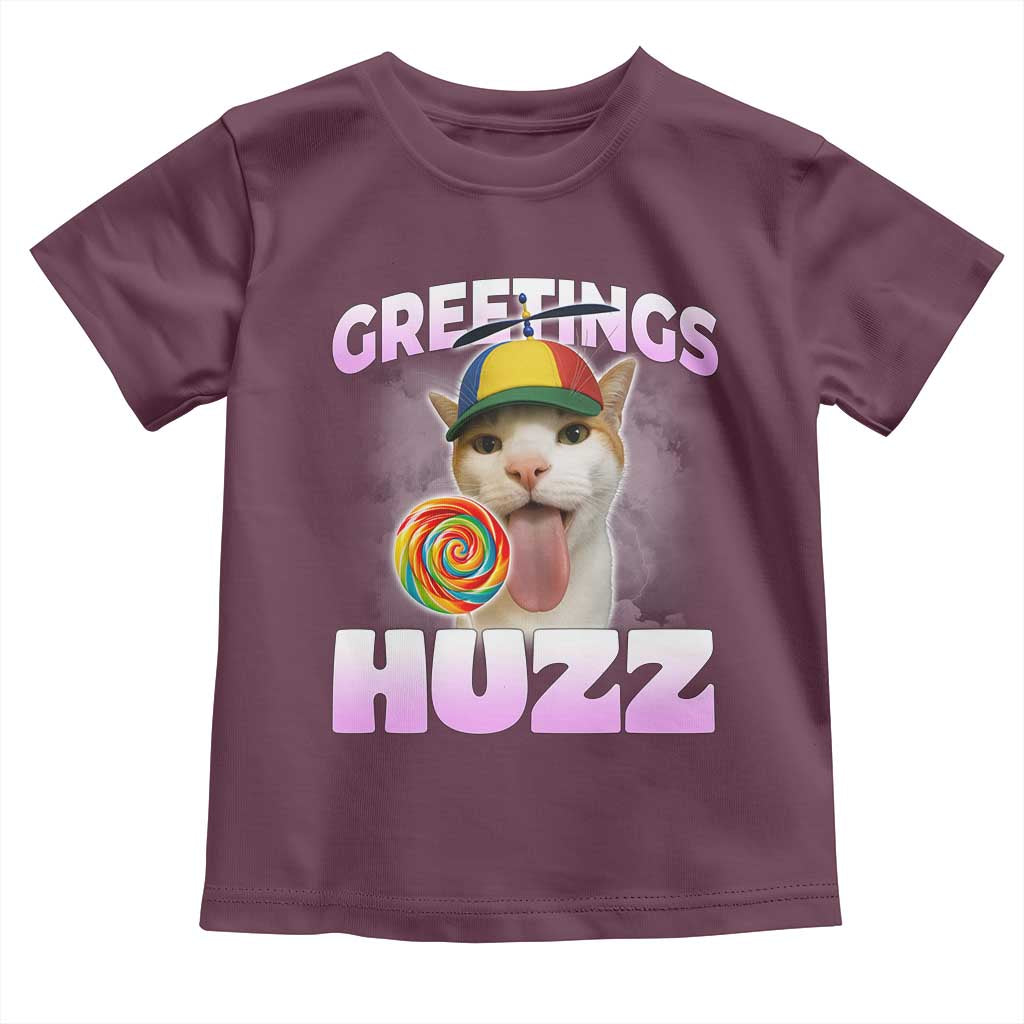 Funny Cat Meme Toddler T Shirt Greetings Huzz - Wonder Print Shop