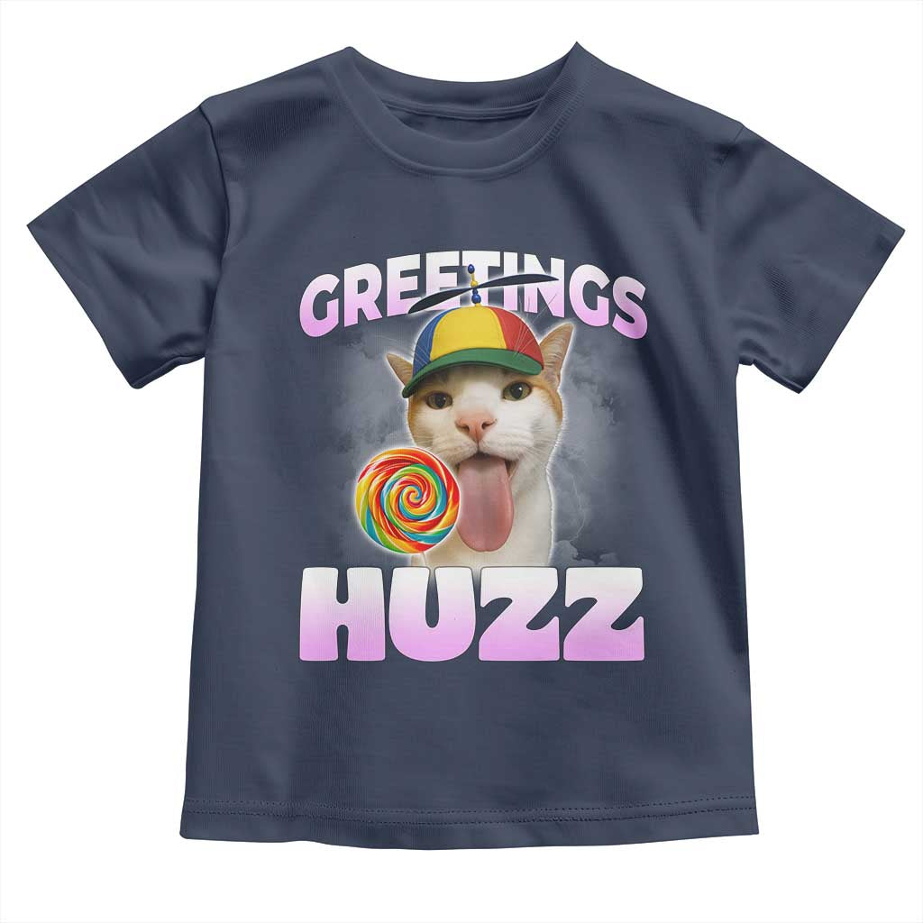 Funny Cat Meme Toddler T Shirt Greetings Huzz - Wonder Print Shop