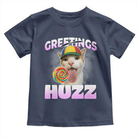 Funny Cat Meme Toddler T Shirt Greetings Huzz - Wonder Print Shop