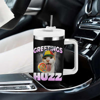 Funny Cat Meme Tumbler With Handle Greetings Huzz - Wonder Print Shop