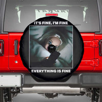 Funny Doll Face Meme Spare Tire Cover It Is Fine I Am Fine Everything Is Fine - Wonder Print Shop
