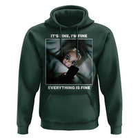 Funny Doll Face Meme Hoodie It Is Fine I Am Fine Everything Is Fine - Wonder Print Shop