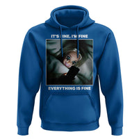 Funny Doll Face Meme Hoodie It Is Fine I Am Fine Everything Is Fine - Wonder Print Shop