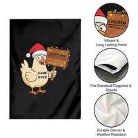 Chicken Game Christmas Garden Flag Funny Do Not Look At The Chicken - Wonder Print Shop