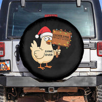 Chicken Game Christmas Spare Tire Cover Funny Do Not Look At The Chicken - Wonder Print Shop