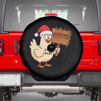 Chicken Game Christmas Spare Tire Cover Funny Do Not Look At The Chicken - Wonder Print Shop