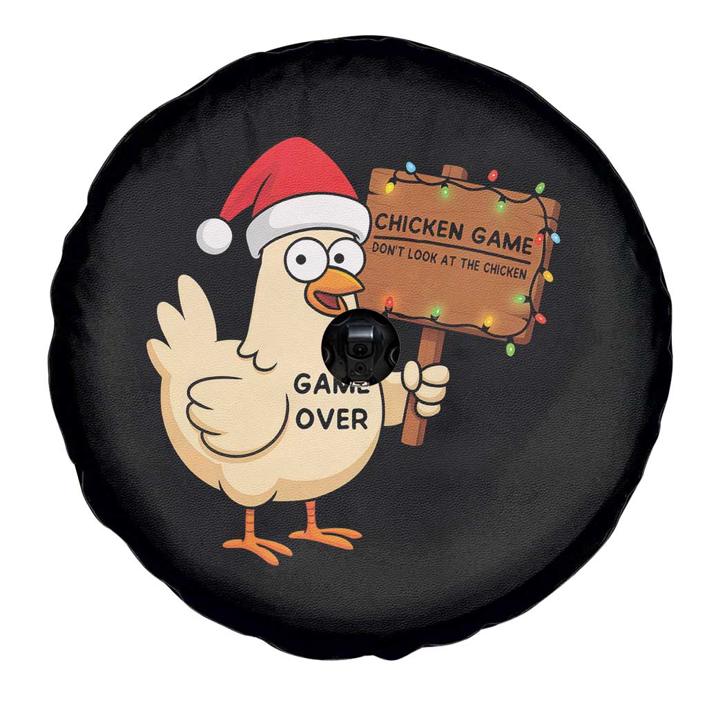 Chicken Game Christmas Spare Tire Cover Funny Do Not Look At The Chicken - Wonder Print Shop