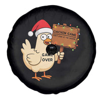 Chicken Game Christmas Spare Tire Cover Funny Do Not Look At The Chicken - Wonder Print Shop