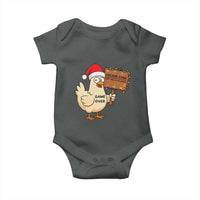 Chicken Game Christmas Baby Onesie Funny Do Not Look At The Chicken - Wonder Print Shop