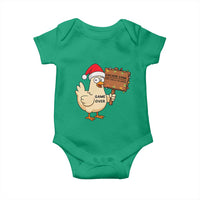 Chicken Game Christmas Baby Onesie Funny Do Not Look At The Chicken - Wonder Print Shop
