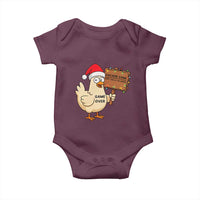 Chicken Game Christmas Baby Onesie Funny Do Not Look At The Chicken - Wonder Print Shop