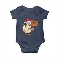 Chicken Game Christmas Baby Onesie Funny Do Not Look At The Chicken - Wonder Print Shop