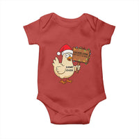 Chicken Game Christmas Baby Onesie Funny Do Not Look At The Chicken - Wonder Print Shop