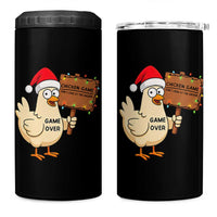 Chicken Game Christmas 4 in 1 Can Cooler Tumbler Funny Do Not Look At The Chicken - Wonder Print Shop