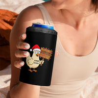 Chicken Game Christmas 4 in 1 Can Cooler Tumbler Funny Do Not Look At The Chicken - Wonder Print Shop