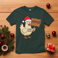 Chicken Game Christmas T Shirt Funny Do Not Look At The Chicken - Wonder Print Shop