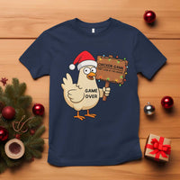 Chicken Game Christmas T Shirt Funny Do Not Look At The Chicken - Wonder Print Shop