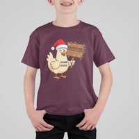 Chicken Game Christmas T Shirt For Kid Funny Do Not Look At The Chicken - Wonder Print Shop