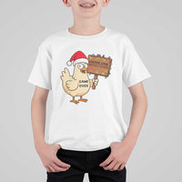 Chicken Game Christmas T Shirt For Kid Funny Do Not Look At The Chicken - Wonder Print Shop