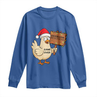 Chicken Game Christmas Long Sleeve Shirt Funny Do Not Look At The Chicken - Wonder Print Shop