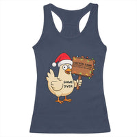 Chicken Game Christmas Racerback Tank Top Funny Do Not Look At The Chicken - Wonder Print Shop