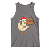 Chicken Game Christmas Tank Top Funny Do Not Look At The Chicken - Wonder Print Shop
