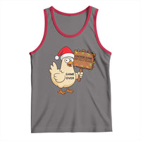 Chicken Game Christmas Tank Top Funny Do Not Look At The Chicken - Wonder Print Shop