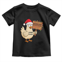 Chicken Game Christmas Toddler T Shirt Funny Do Not Look At The Chicken - Wonder Print Shop