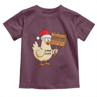 Chicken Game Christmas Toddler T Shirt Funny Do Not Look At The Chicken - Wonder Print Shop