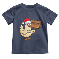 Chicken Game Christmas Toddler T Shirt Funny Do Not Look At The Chicken - Wonder Print Shop