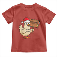 Chicken Game Christmas Toddler T Shirt Funny Do Not Look At The Chicken - Wonder Print Shop