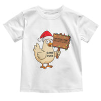 Chicken Game Christmas Toddler T Shirt Funny Do Not Look At The Chicken - Wonder Print Shop