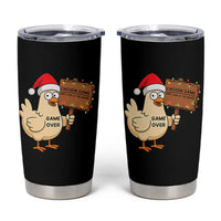 Chicken Game Christmas Tumbler Cup Funny Do Not Look At The Chicken - Wonder Print Shop
