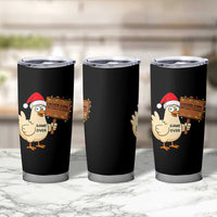Chicken Game Christmas Tumbler Cup Funny Do Not Look At The Chicken - Wonder Print Shop