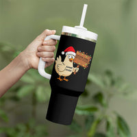 Chicken Game Christmas Tumbler With Handle Funny Do Not Look At The Chicken - Wonder Print Shop